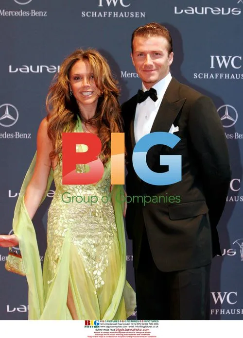 David and Victoria Beckham at Laureus Awards