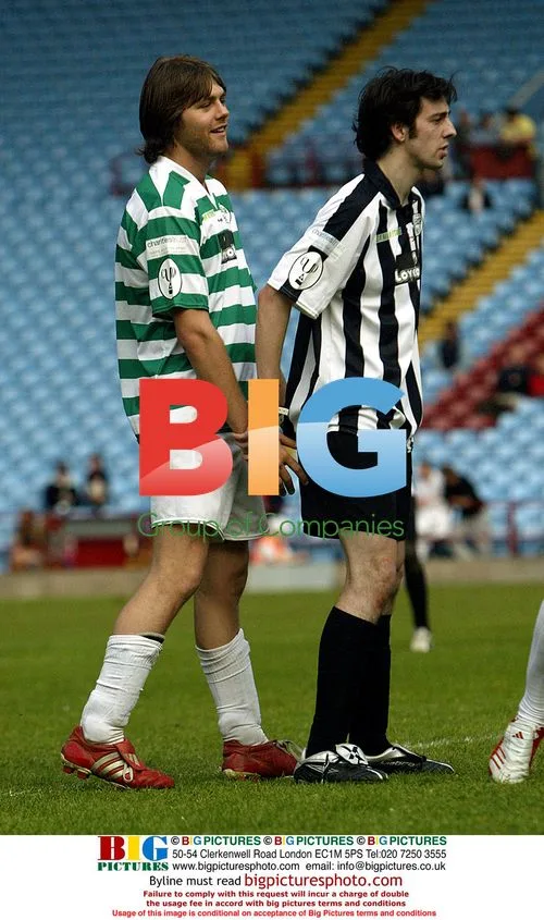 Brian McFadden and Ralf Little at Celebrity Soccer Six