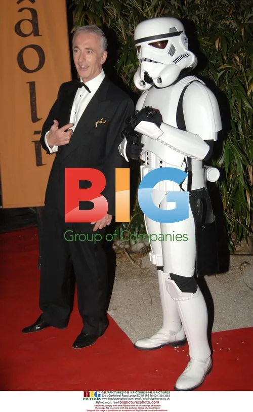 Antony Daniels and Stormtrooper at Star Wars Premiere Afterparty