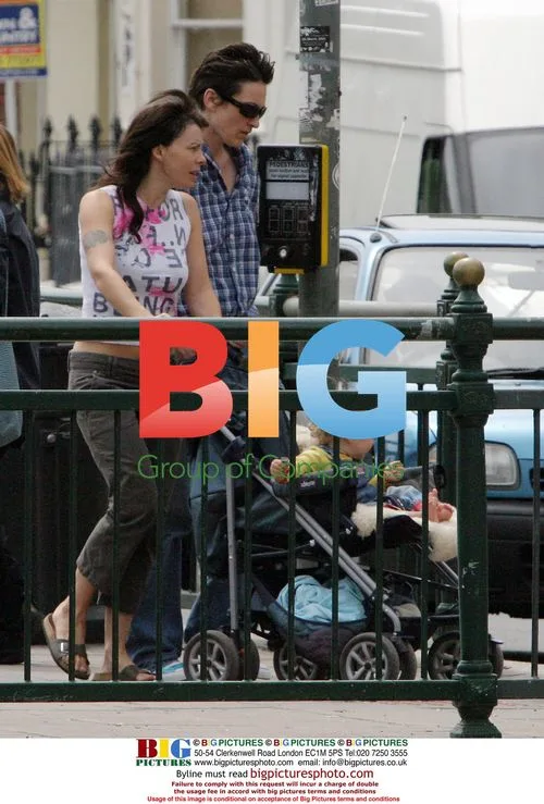Actress Julie Graham out shopping with son and friend