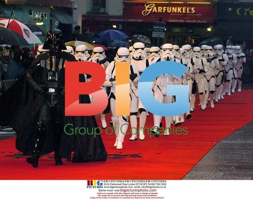 Darth Vader and Stormtroopers at 'Star Wars III' premiere