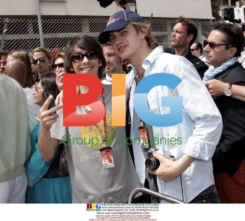 Danny Harrisson and Hayden Christensen at the Monaco F1 race