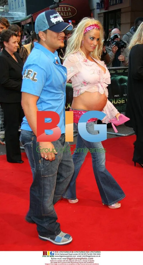Peter Andre and Jordan at 'House of Wax' Premiere