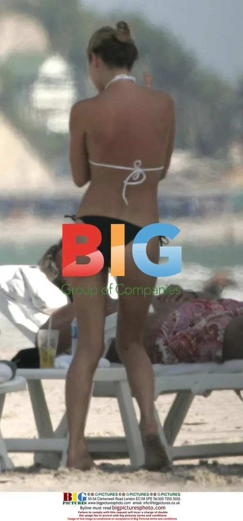 Kate Moss enjoys beach break with friends