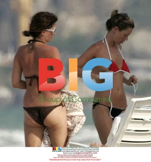Kate Moss and friends enjoy beach break