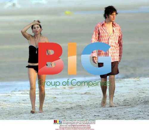 Sadie Frost and boyfriend Jackson Scott on beach
