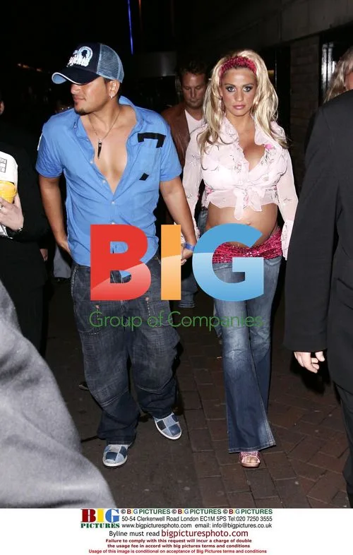 Peter Andre and Jordan at 'House of Wax' premiere party