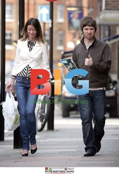 Noel Gallagher and Sarah MacDonald with Big Issue