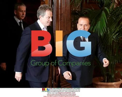 Blair and Berlusconi Meet in Rome