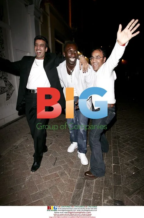 Jimmy Floyd Hasselbaink night out in London