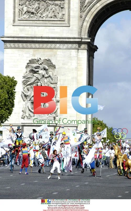 Luc Besson Filming Olympics Promo in Paris