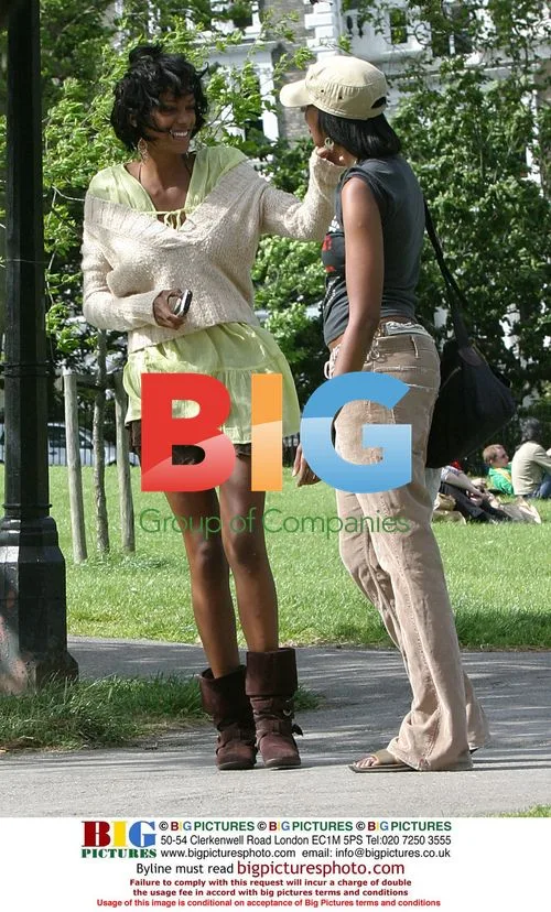 Judi Shekoni and Josie D'Arby in London park