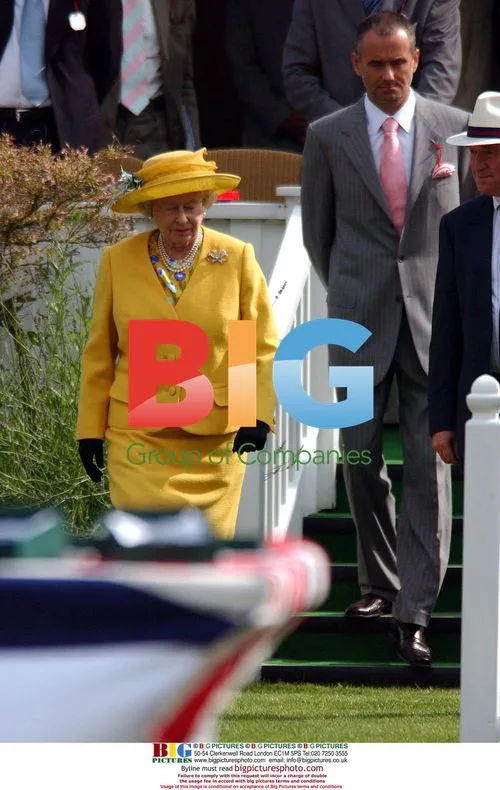 Queen Elizabeth and Marek Dochnal at Royal Windsor Cup Polo Match