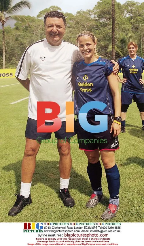 Milene Domingues, ex-wife of Ronaldo, with David Aganzo