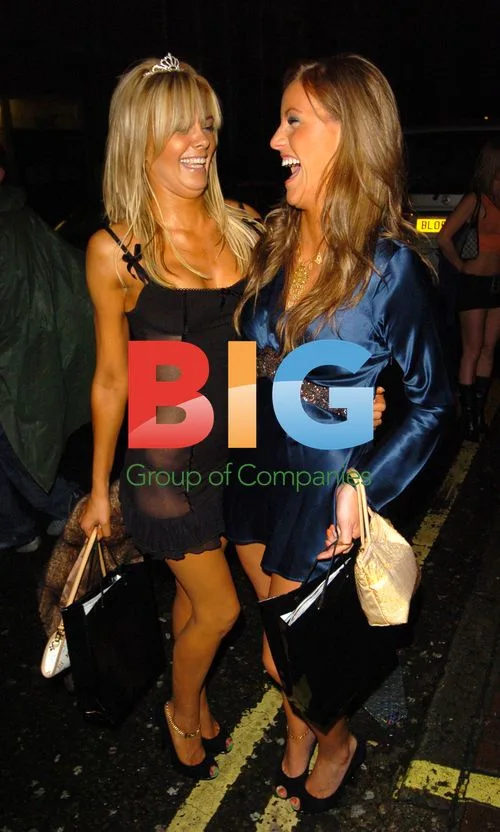 Orlaith McAllister and Danielle Mason at Maxim UK party