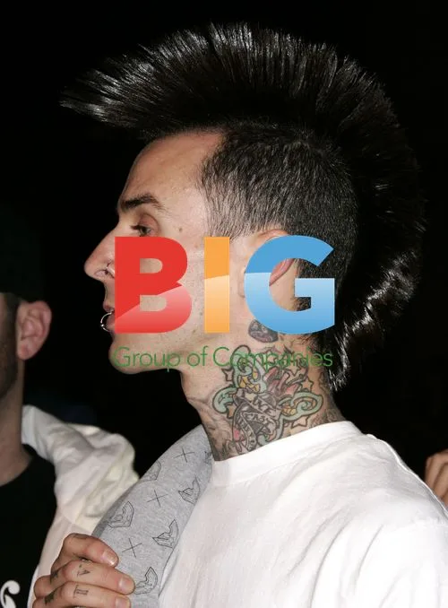 Travis Barker at 'Get Rich or Die Trying' premiere