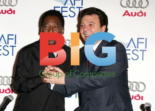 Pele and Director at Pele Forever Screening