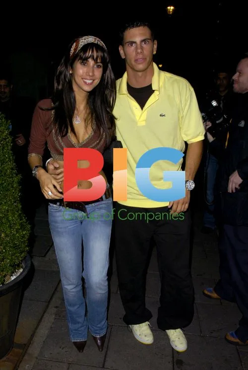 Leilani Dowding and Jeremie Aliadiere at Embassy Nightclub