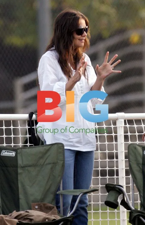 Tom Cruise Watches Soccer Game with Katie Holmes