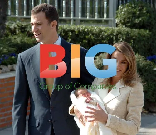 Crown Prince Felipe and Princess Letizia with baby Leonor
