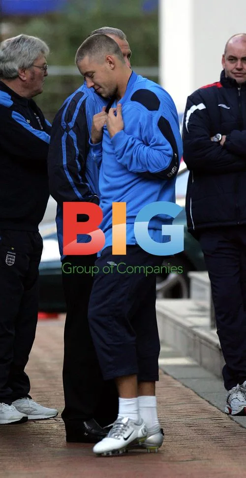 England squad leaving Lowry hotel for training