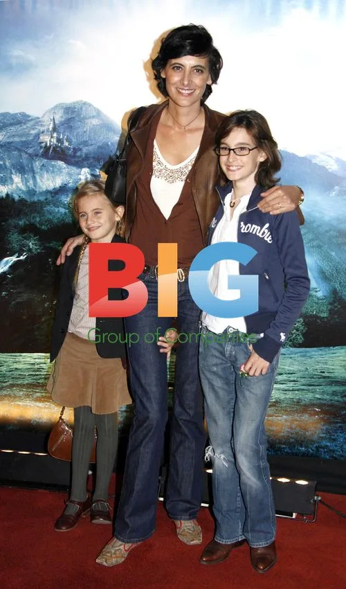 Ines de la Fressange and children at 'Harry Potter' premiere