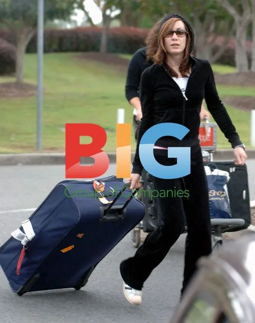 Tara Palmer Tompkinson Arriving at Brisbane Airport