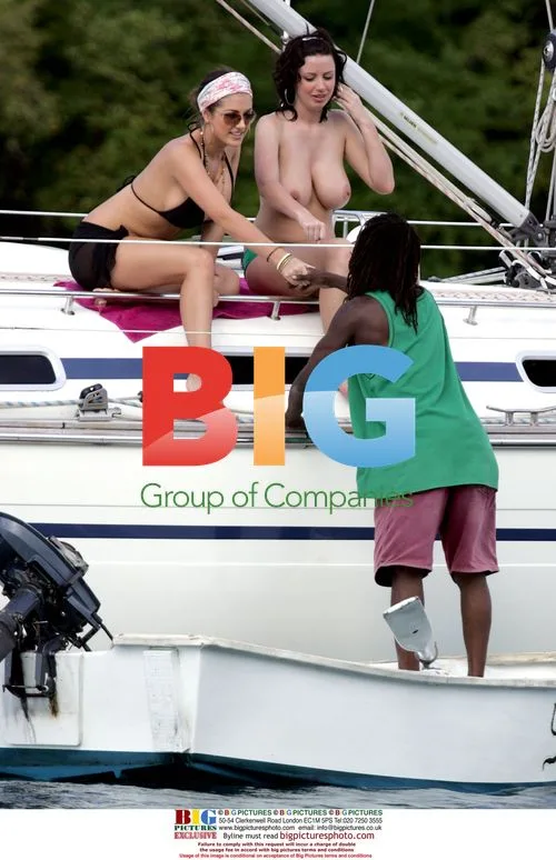 Celebs Cool Down on Yacht