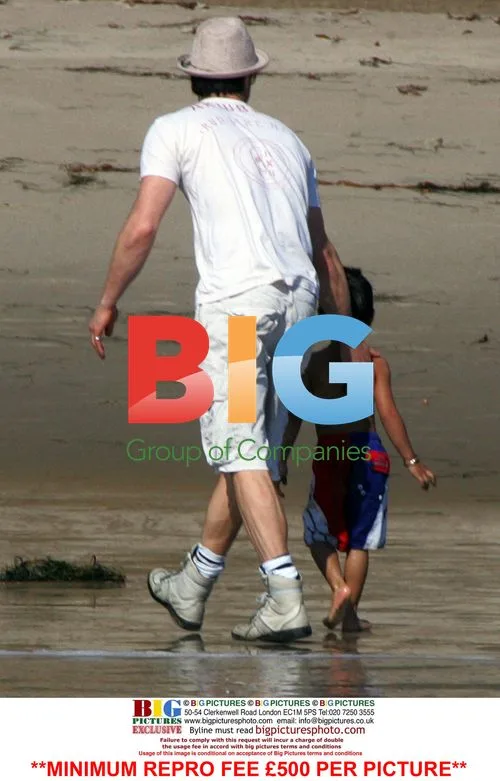 Brad Pitt and Angelina Jolie Family Beach Day