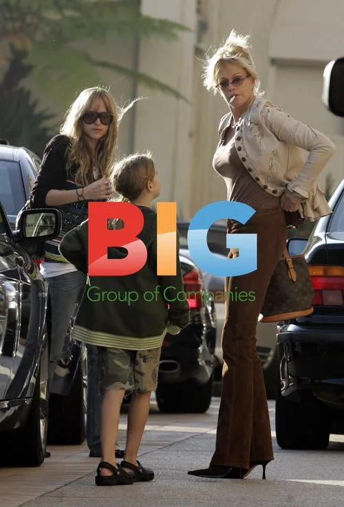 Melanie Griffith with Daughters Shopping in Beverly Hills