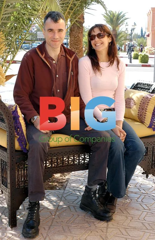 Daniel Day-Lewis with wife at Marrakech film festival
