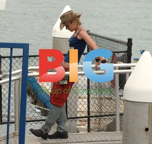 Contestants of 'I'm a Celebrity Get me Out of Here' on Pier