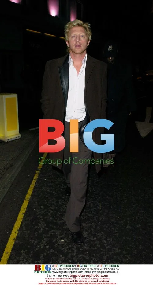 Tennis Ace Borris Becker Leaving Boujis Club