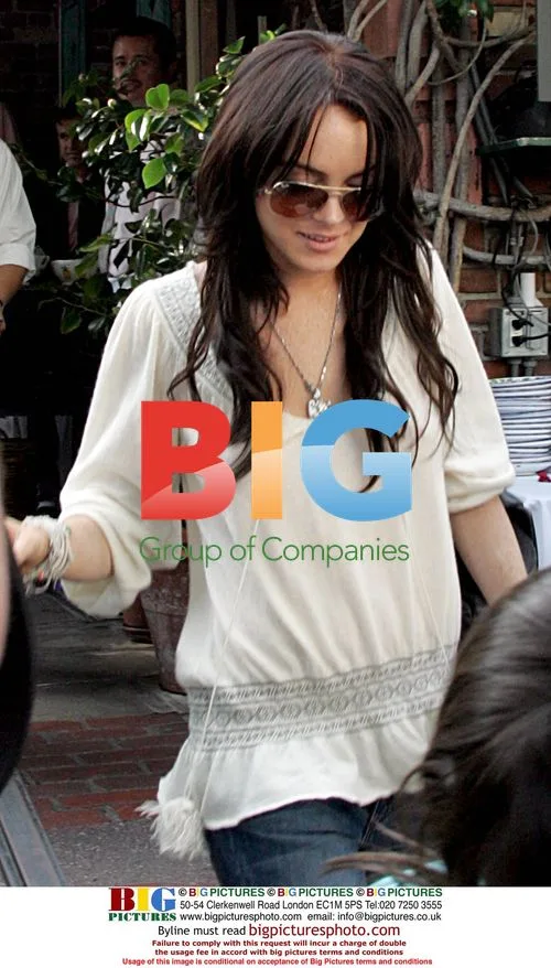 Lindsay Lohan and Family Lunch