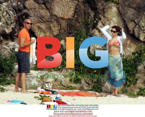 Kelly Brook and Billy Zane on Caribbean Vacation