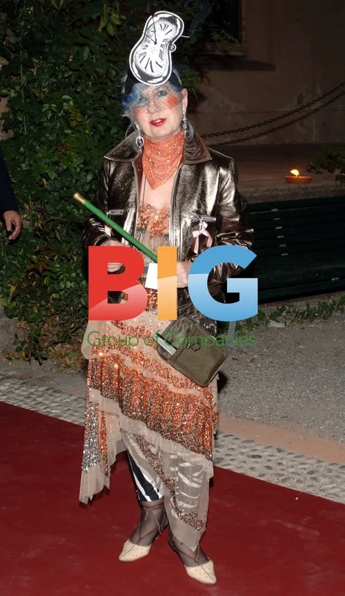Anna Piaggi at Vogue Italia Party