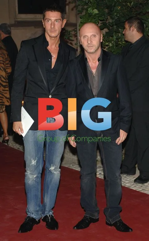 Designers Dolce and Gabbana at Vogue Italia Party