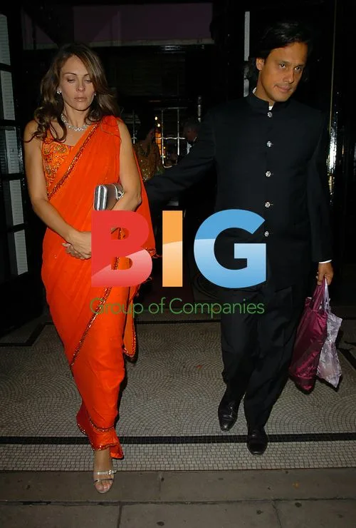 Liz Hurley and Arun Nayar at Magic Bus Dinner