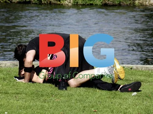 Lisa Scott-Lee exercises with husband