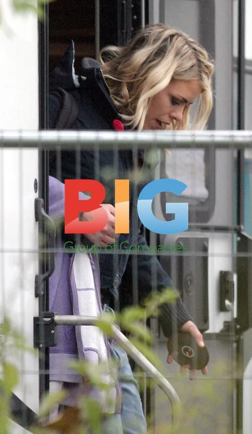 Billie Piper filming Doctor Who
