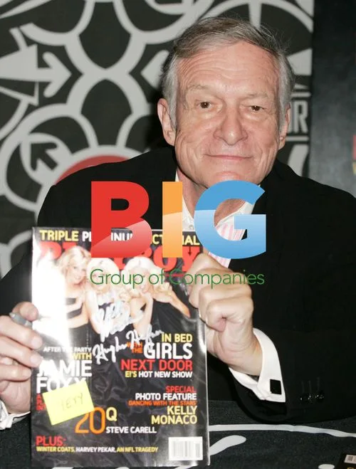 Hugh Hefner Promotes Playboy at Virgin Megastore