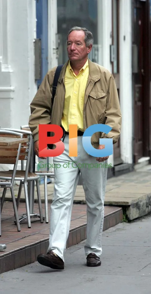 Michael Buerk walking in North London