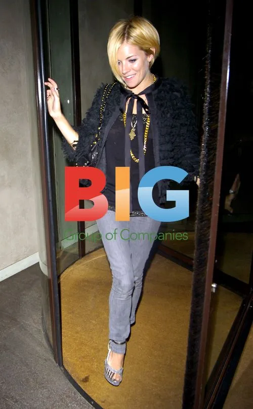 Sienna Miller Leaving Nobu