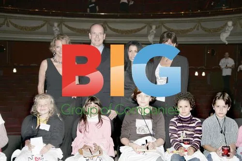 King Albert II and Princess Stephanie at AIDS Charity Event