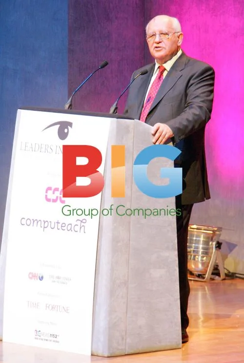 Mikhail Gorbachev at Leaders in London Summit