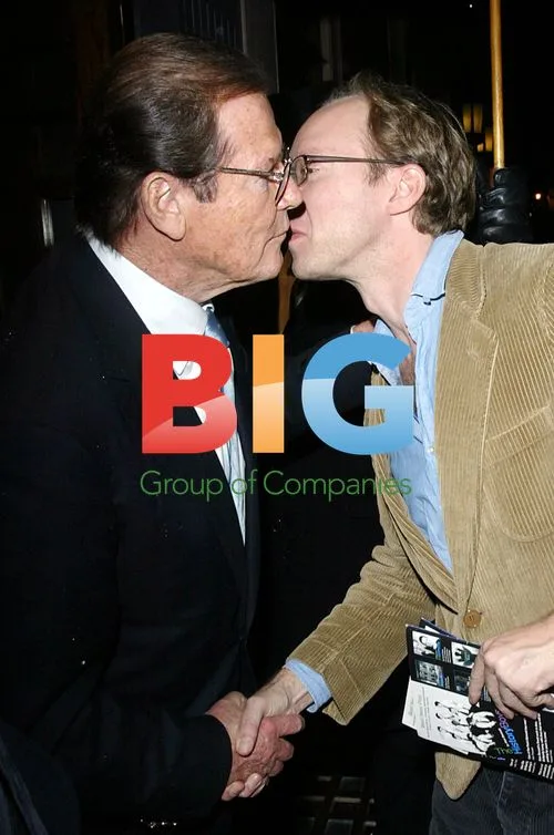 Ewan McGregor and Sir Roger Moore at Ivy Restaurant