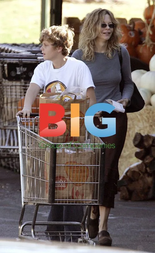 Meg Ryan and son Jack Quaid shopping in Santa Monica