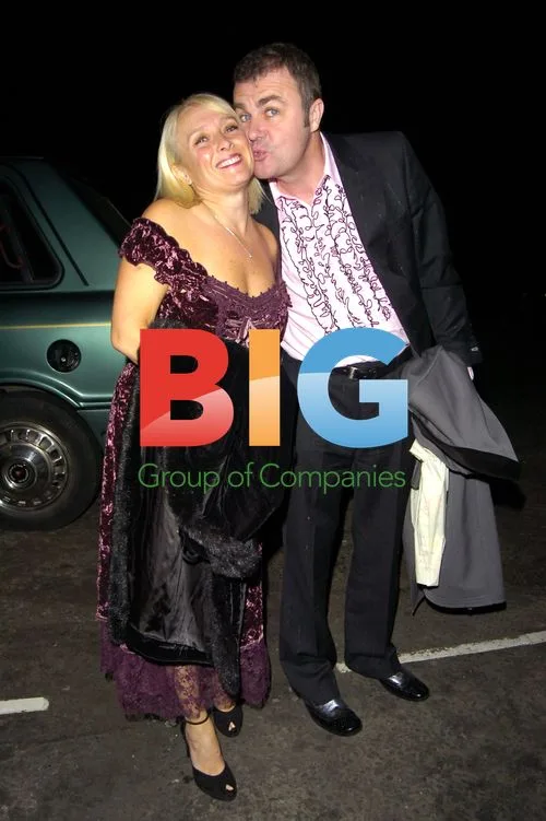Paul Ross and wife at Ant & Dec's 30th party