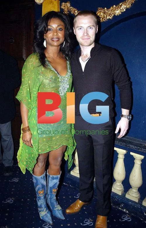 Singers Fran Cosgrave, Ronan Keating and Dennis Taylor at Pigsback.com Launch
