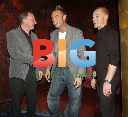 Fran Cosgrave, Ronan Keating, and Dennis Taylor at Pigsback.com Launch